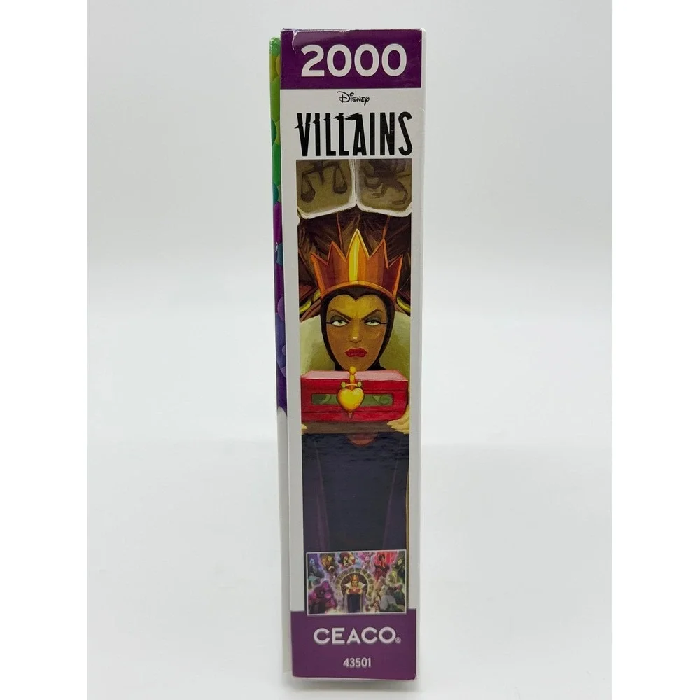 Disney Villains Ceaco Jigsaw Puzzle 2000 Piece Maleficent Ursula Queen Sealed